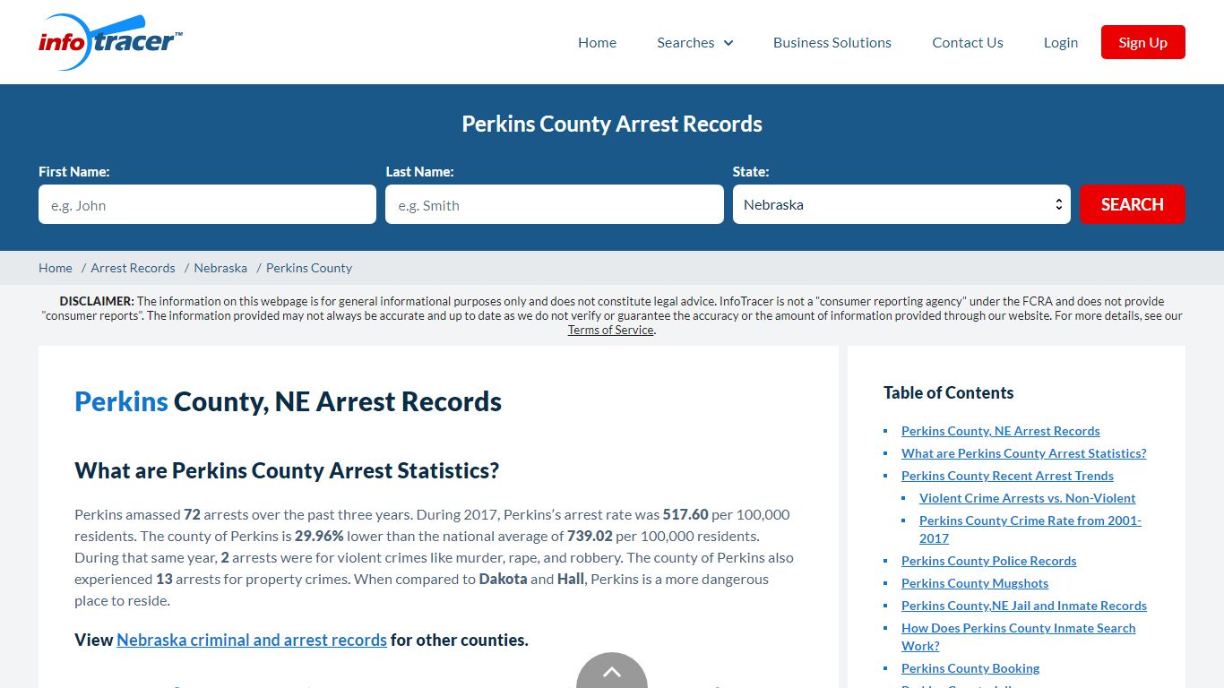 Perkins County, NE Arrests, Mugshots & Jail Records - InfoTracer